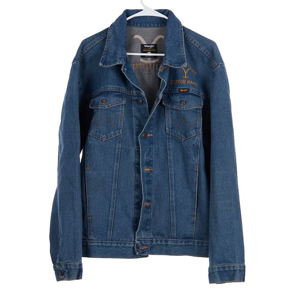 Wrangler Jackets & Blazers - Wrangler Yellowstone Dutton Ranch Jean Denim Jacket Size Large